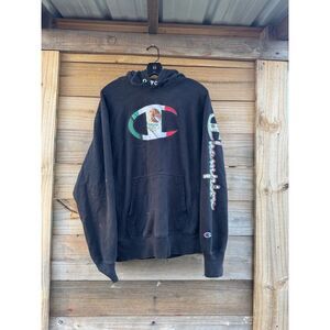 Champion Hoodie Mexico Flag Logo Mexico Hoodie‎ Champion Size Medium